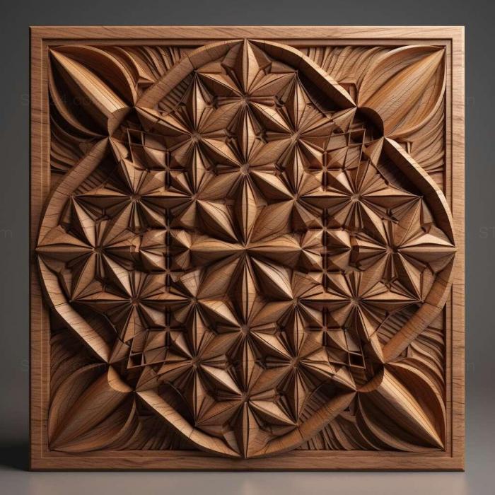 Patterns and decorations (stl geometry 2, PATTERN_2466) 3D models for cnc